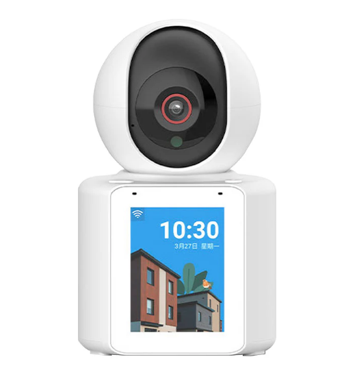 **Camera video comunicare bidirectionala, ecran de 2.8 inch, poate initia apeluri telefonice video, camera de securitate inteligenta 360°, video HD 1080p, vizualizare nocturna, detectare miscare, stocare in Cloud si pe card SD