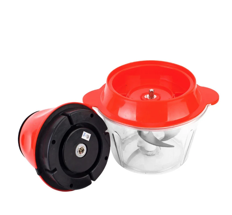 **Tocator electric carne si legume, 4 lame inox, 2 viteze, capacitate 2 litri, bol sticla