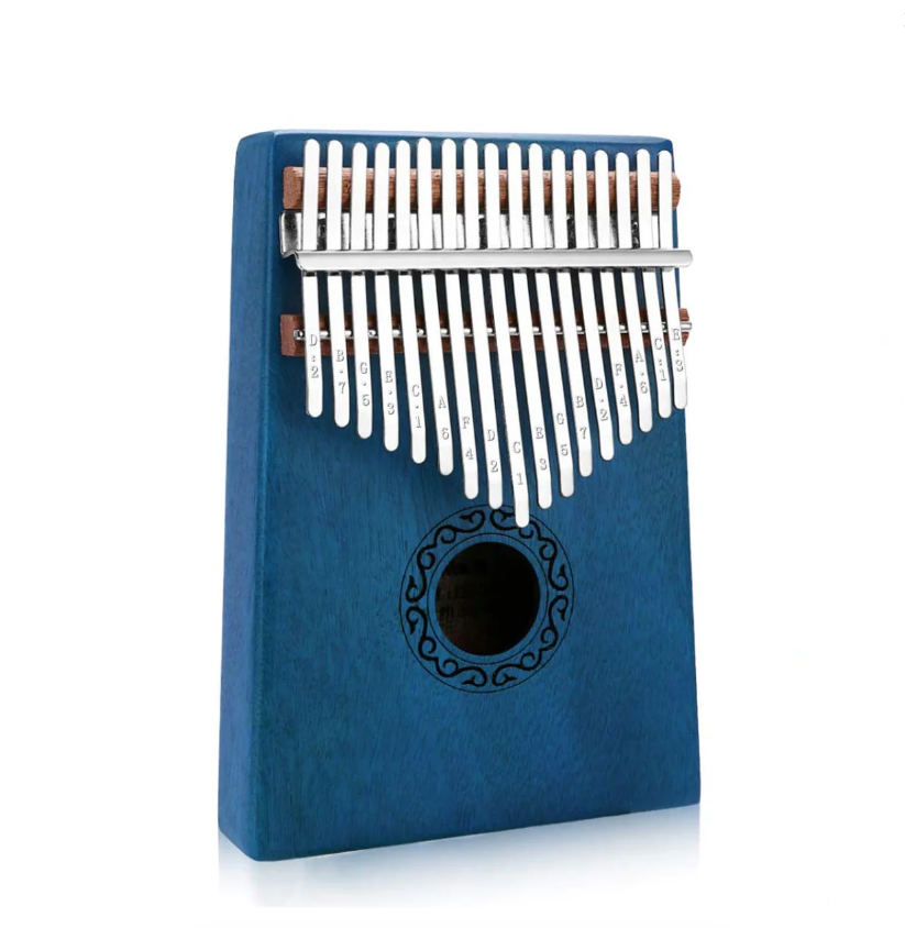 **Instrument muzical din lemn cu incinta si 17 note, Kalimba, mini-pian