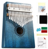 **Instrument muzical din lemn cu incinta si 17 note, Kalimba, mini-pian