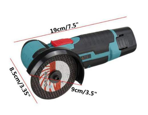 **Mini Polizor Unghiular Electric cu Acumulator,Flex Portabil, 12V, Disc 76MM