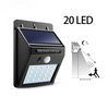 **SET 10 X LAMPI SOLARE DE PERETE CU ILUMINARE CONTINUA SI LUMINA 20 LEDURI