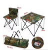 **Set masa si 2 scaune pentru camping cu geanta transport, model army