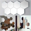 **Set 12 oglinzi acrilice autoadezive decorative forma hexagon, diametru 7, 13, 20 si 23 cm