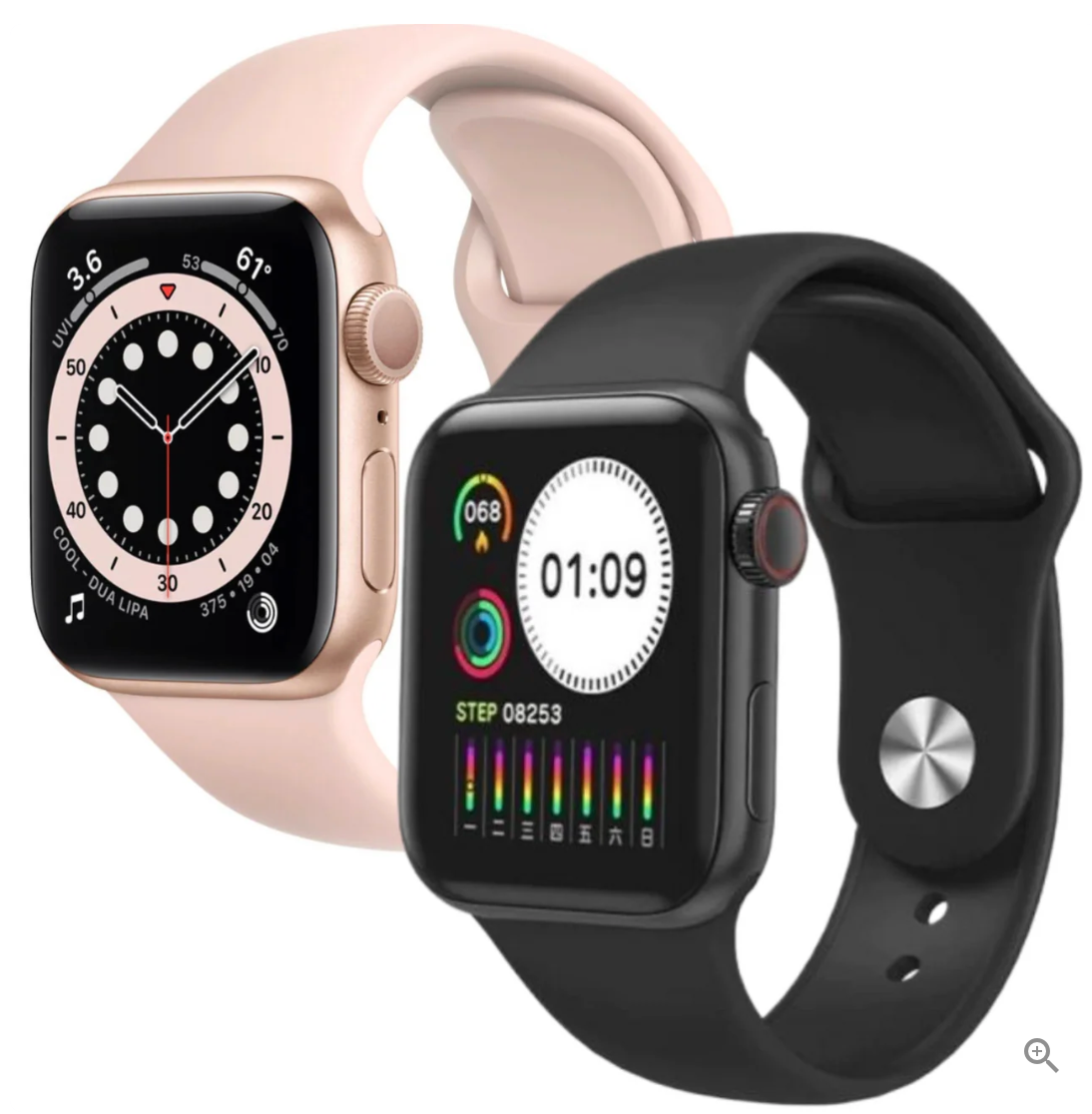 Pachet! 1+1 Ceas Smart I7 Promax, apeluri/sms/social media, monitorizare, somn, ritm cardiac, muzica, rezistent la apa