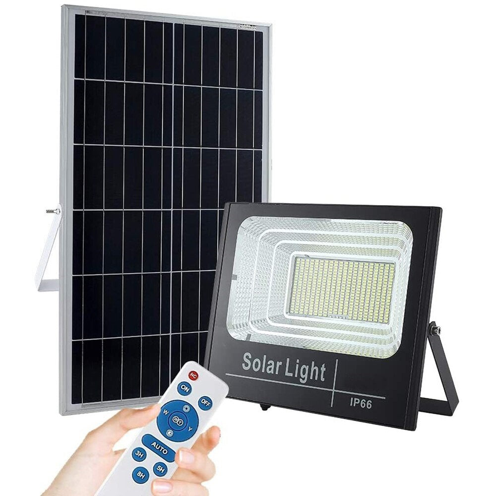 NOU: Proiector Solar 100W, Lampa Incarcare Solara + Panou Solar