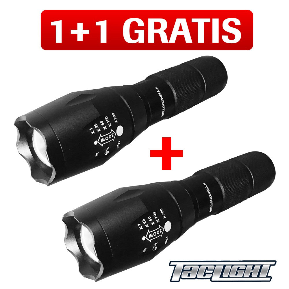 Oferta 1+1 Gratis. Lanterna tactica Tac Light 5 moduri luminare