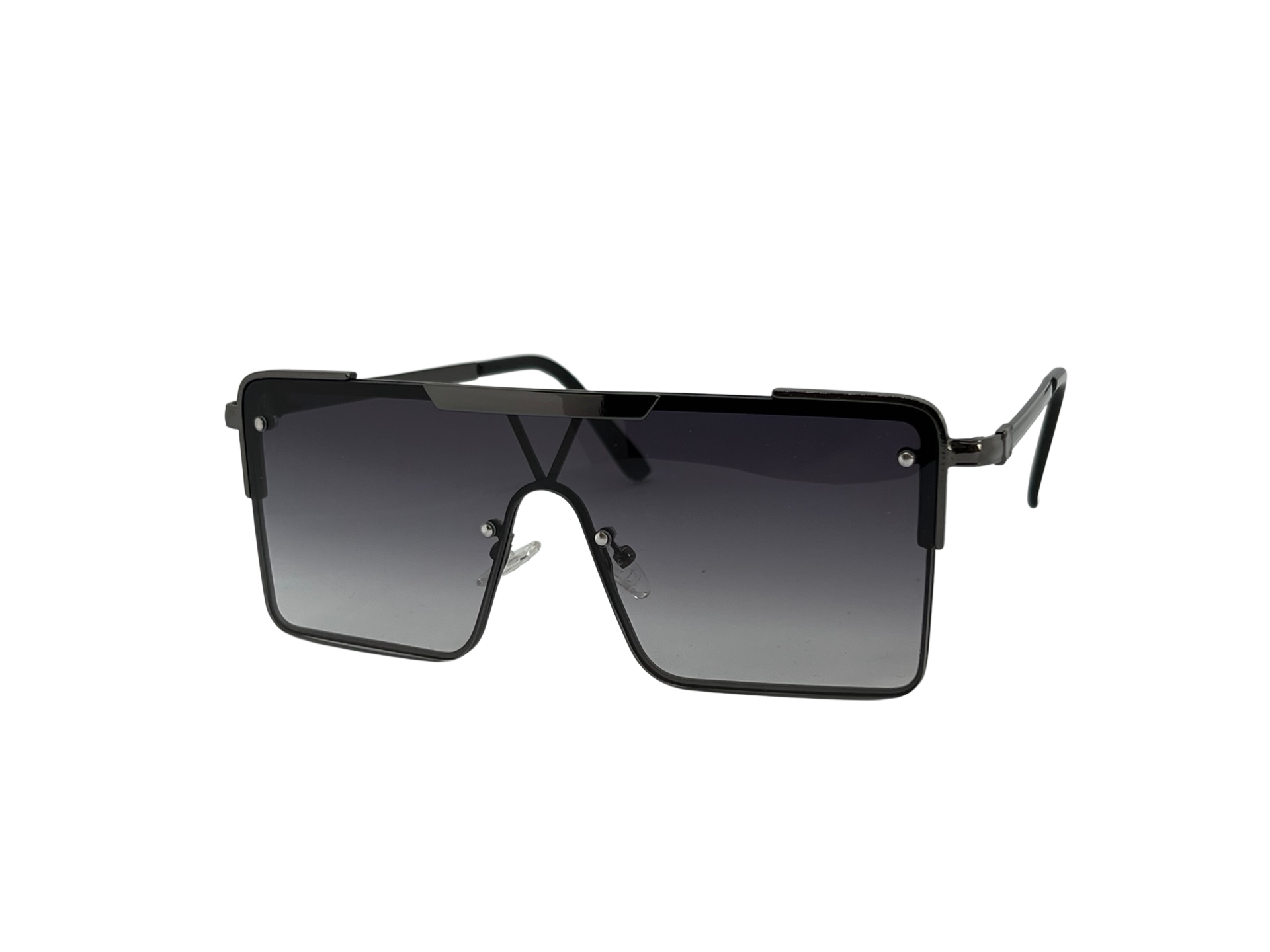 Ochelari de soare unisex, aluminiu, fumuriu, MS1051