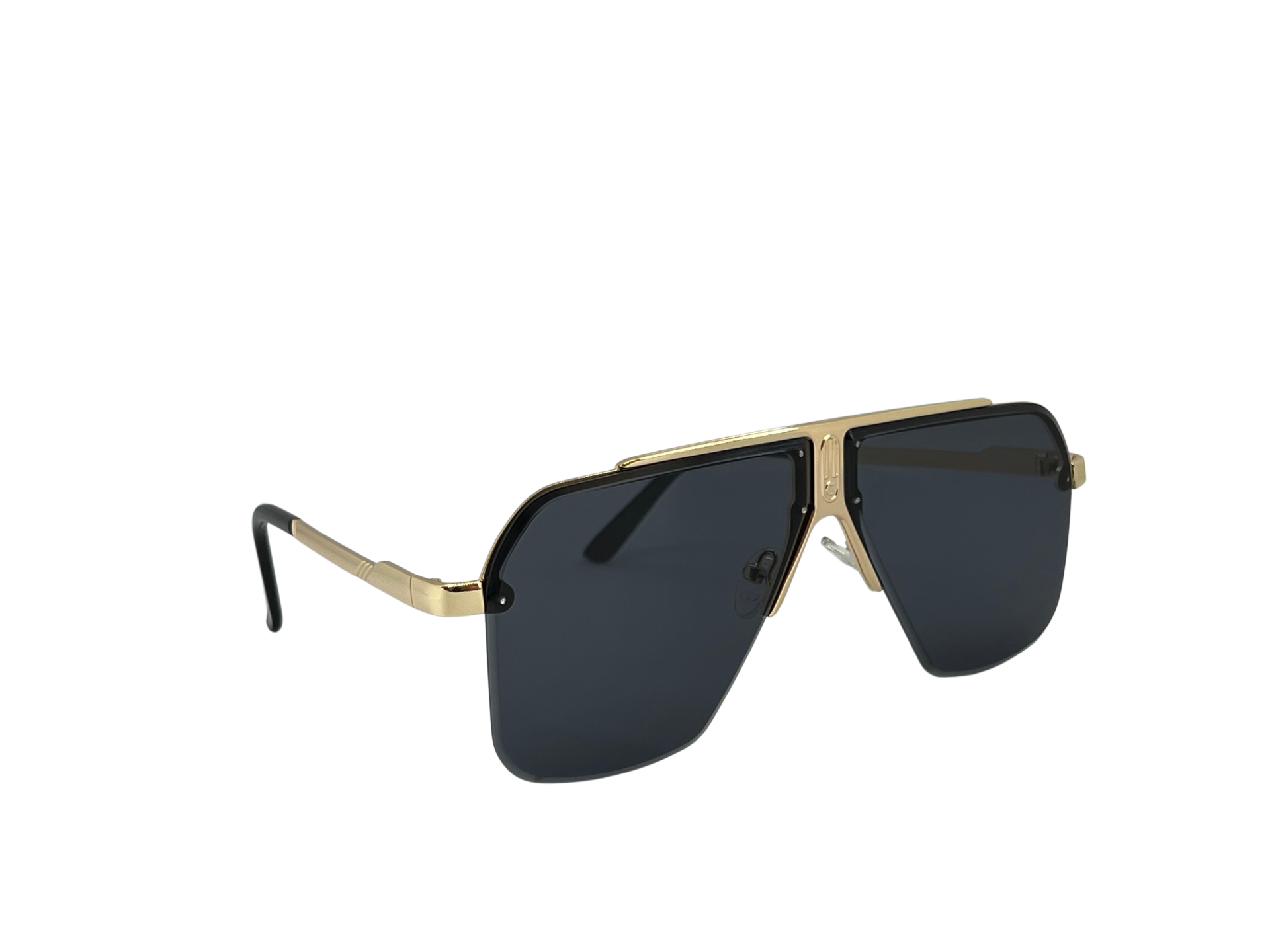 Ochelari de soare unisex, aluminiu, fumuriu, MS1060