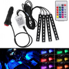 Lumini ambientale auto Kit interior LED RGB cu telecomanda