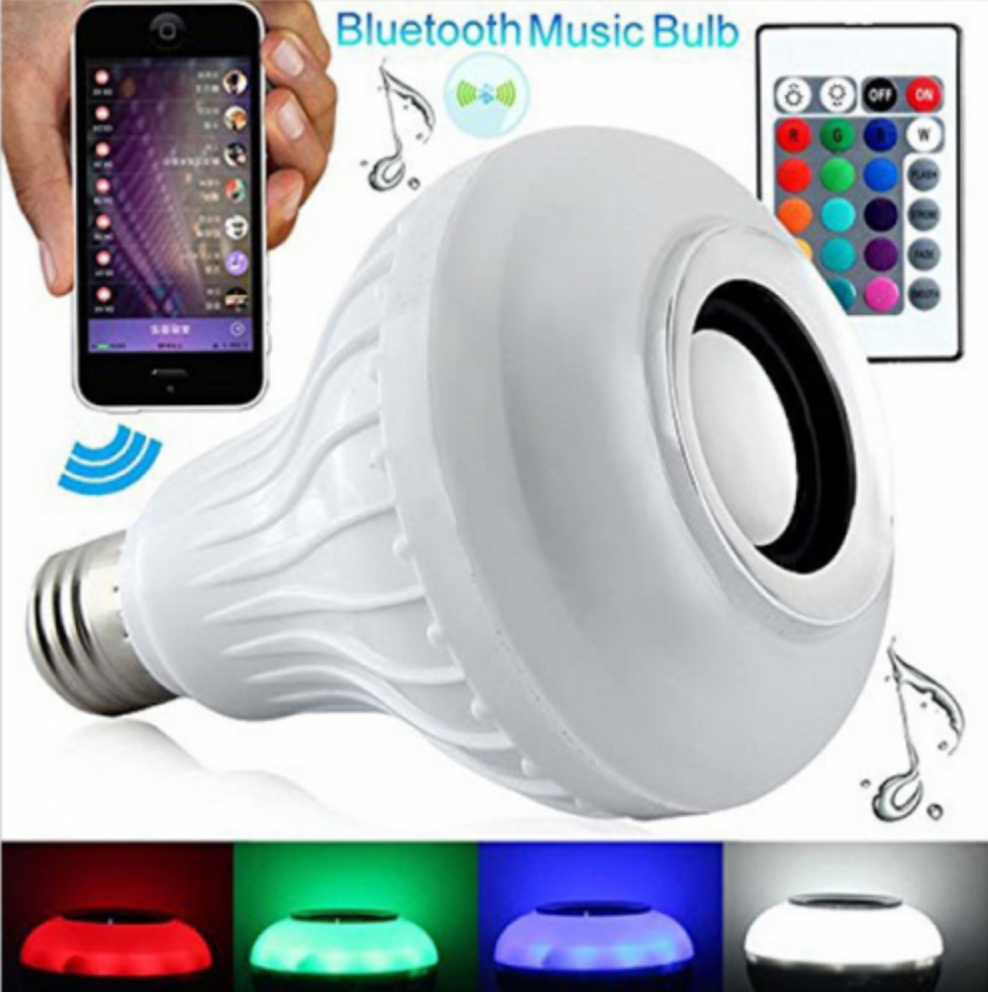 '-Bec bluetooth LED cu boxa, jocuri de lumini si telecomanda