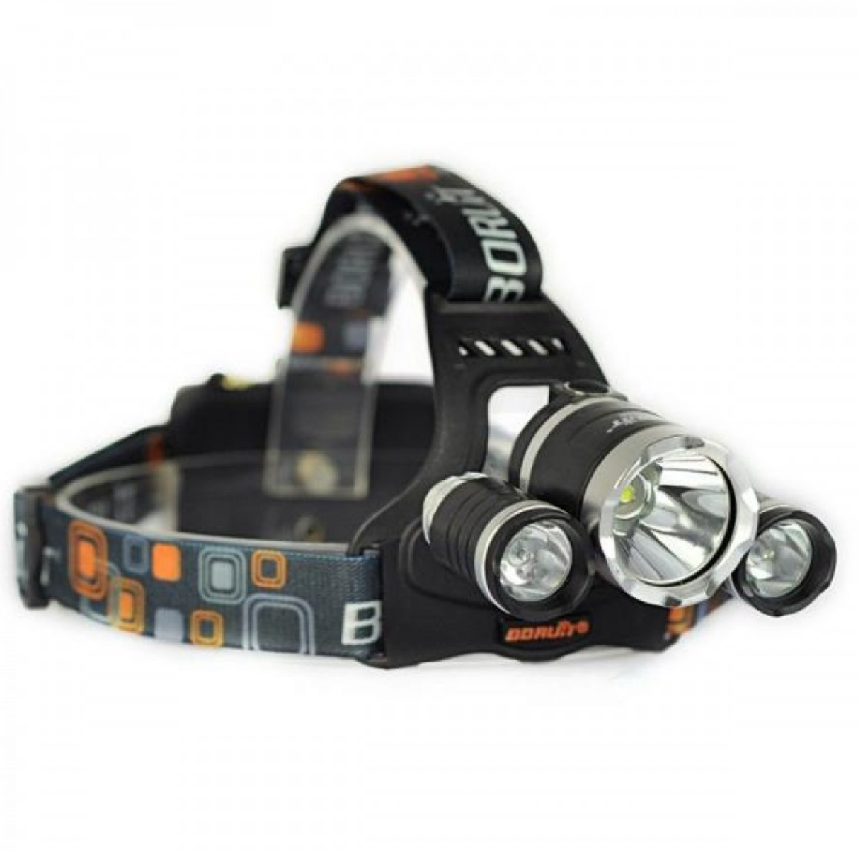 '- Lanterna de cap 3 Led Cree XML, T6, frontala + 2 acumulatori 18650