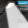 '- Set 2 x Lampa solara cu panou solar, senzor miscare, telecomanda si functii multiple