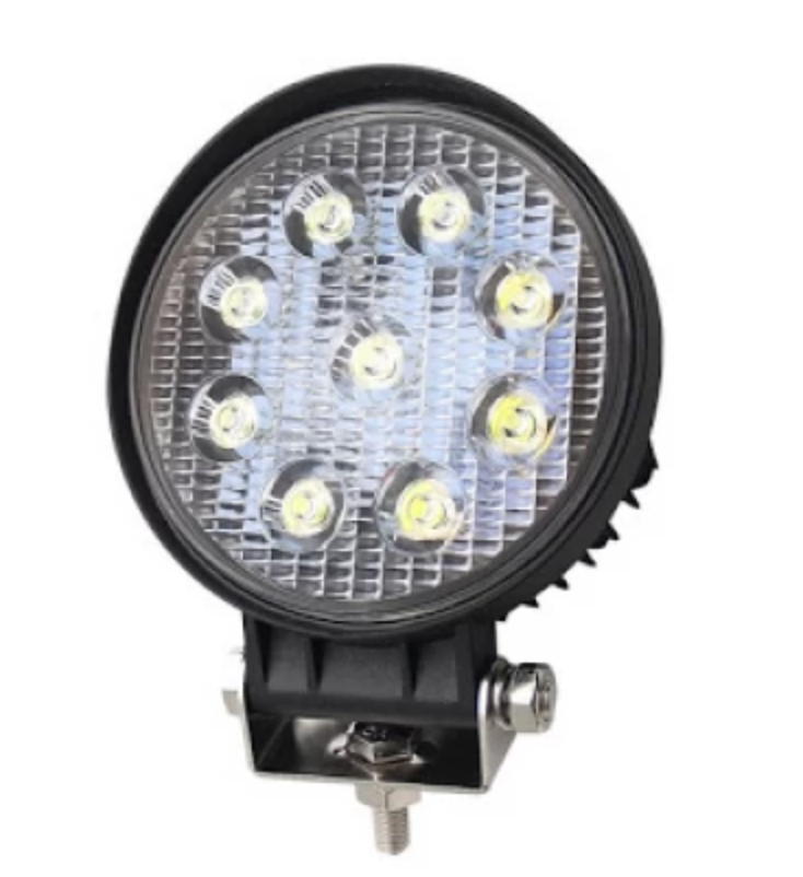 '- Proiector LED BAR, OFF ROAD, rotund, 9 LED, 27 W, 11 cm