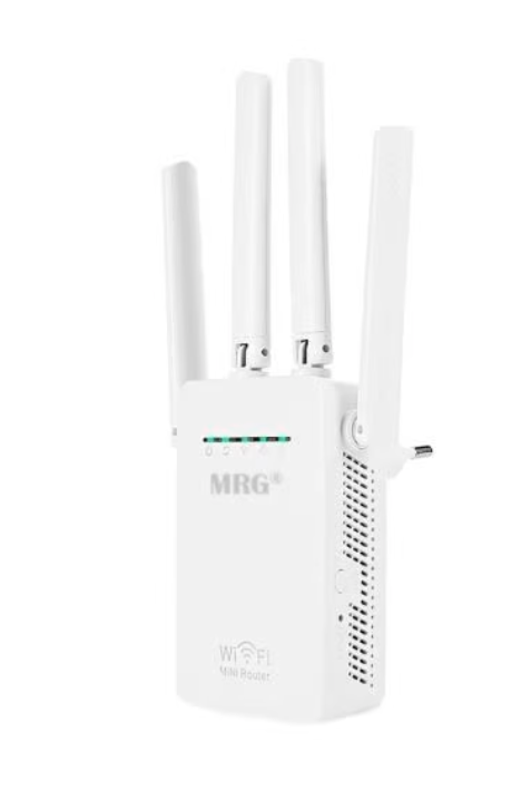 '- Amplificator Retea WiFi MRG 0449, 95 x 60 x 30 mm, 4 antene, plastic, Alb