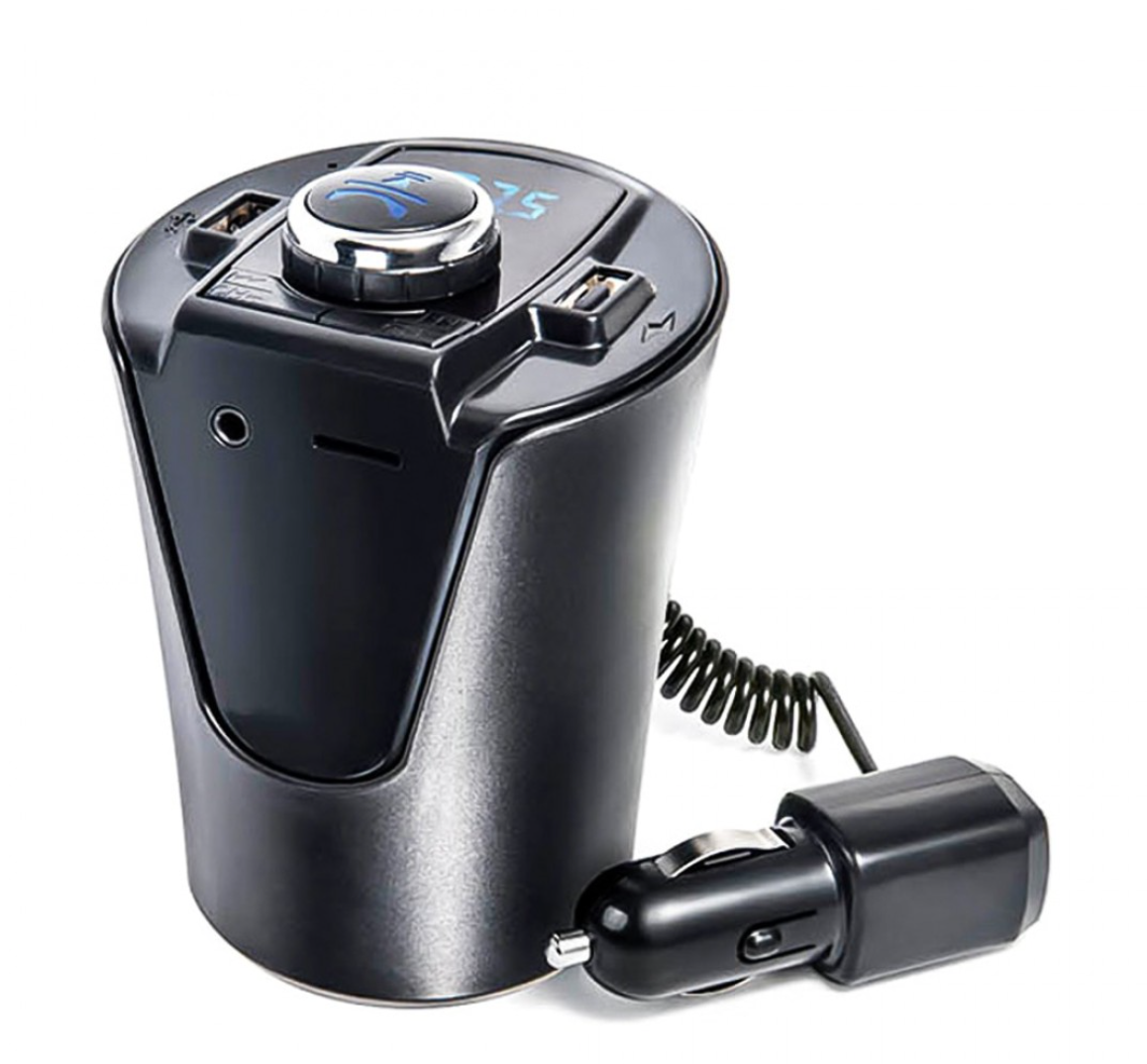 '- Modulator FM Bluetooth Auto, MCS Car-Cup, incarcator USB, MP3, microSD, AUX, Handsfree, Ecran LCD - BX7