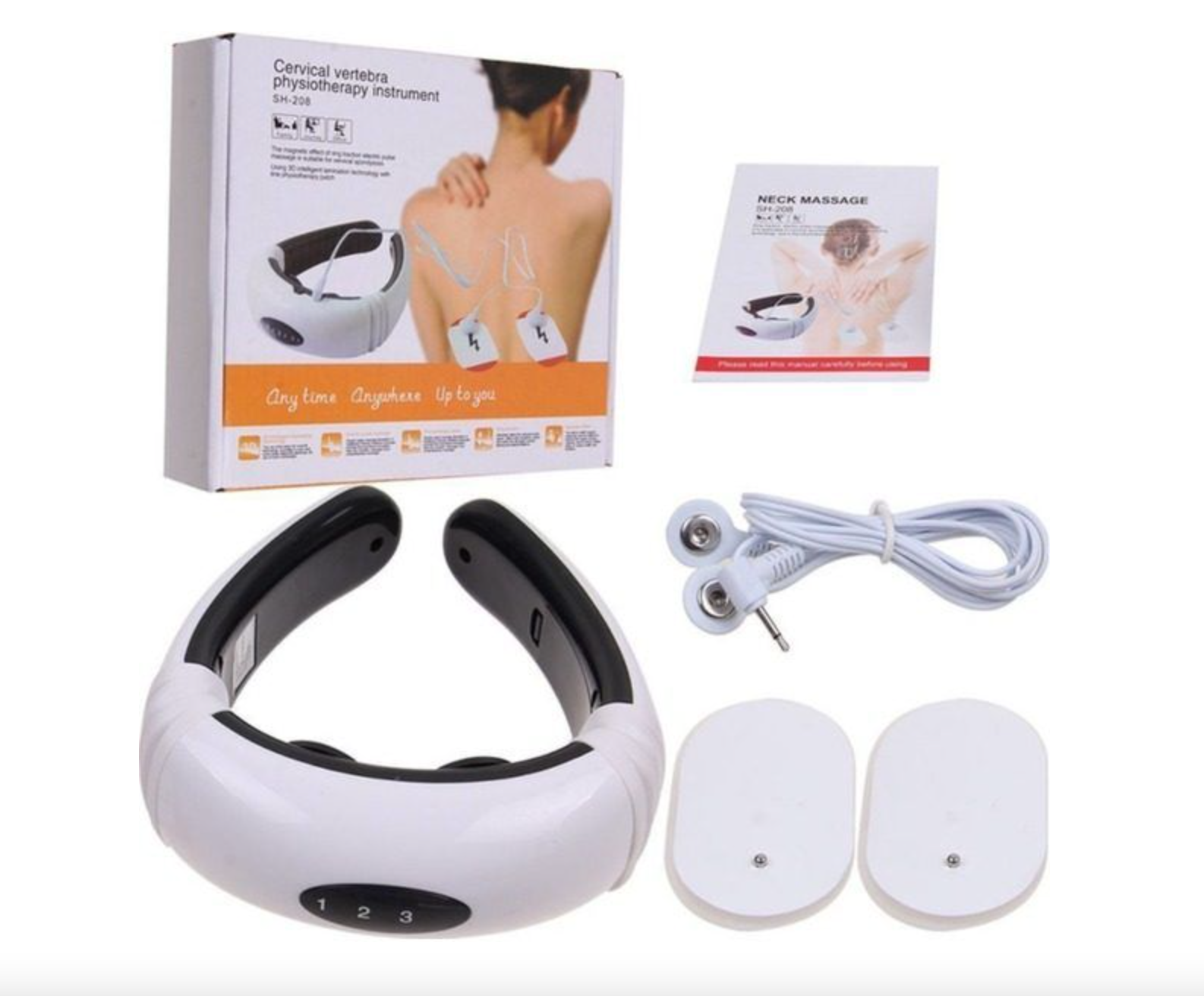 Aparat de masaj cervical cu 2 electrozi corporali, KL-5830