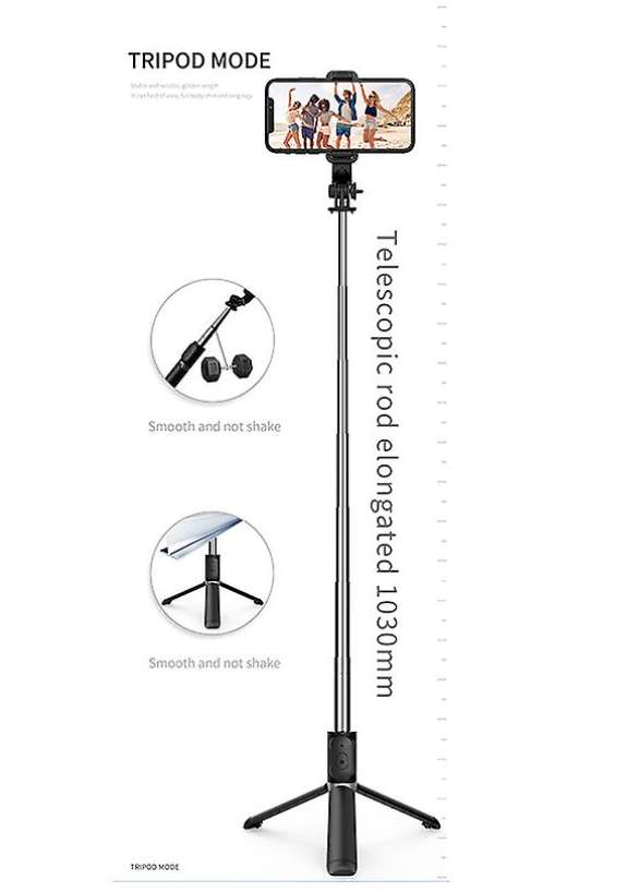 '- Q02 Wireless Bluetooth Selfie Stick pliabil Mini trepied obturator de control de la