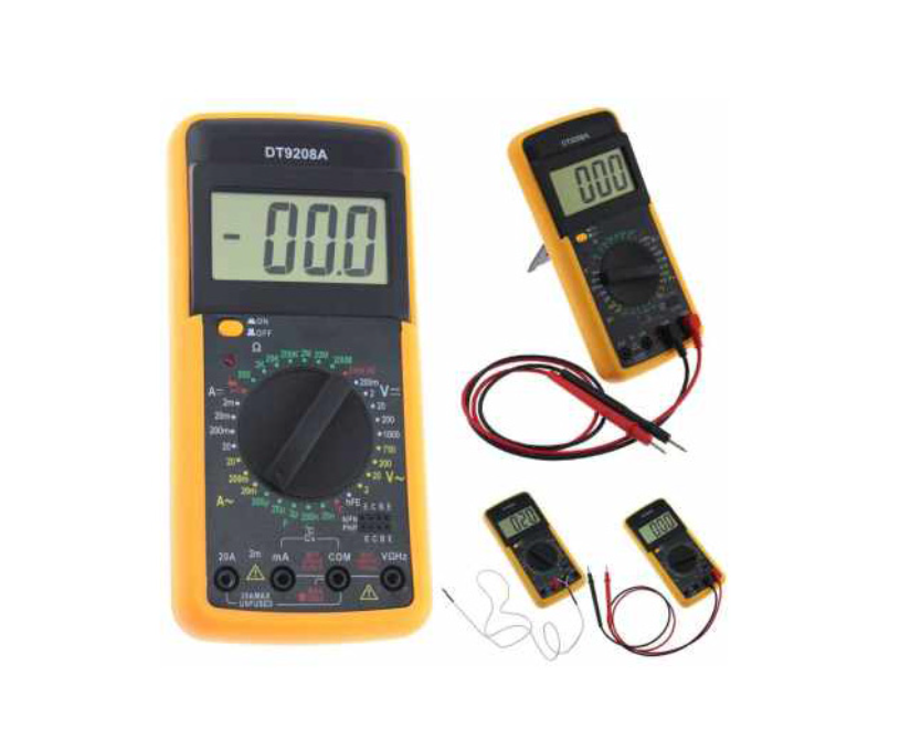 '- Multimetru digital cu sonda de temperatura, DT9208A