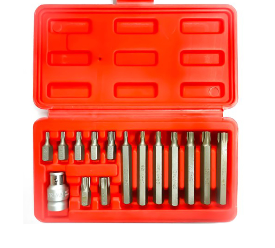 '- Set capete biti Torx H10, 15 piese