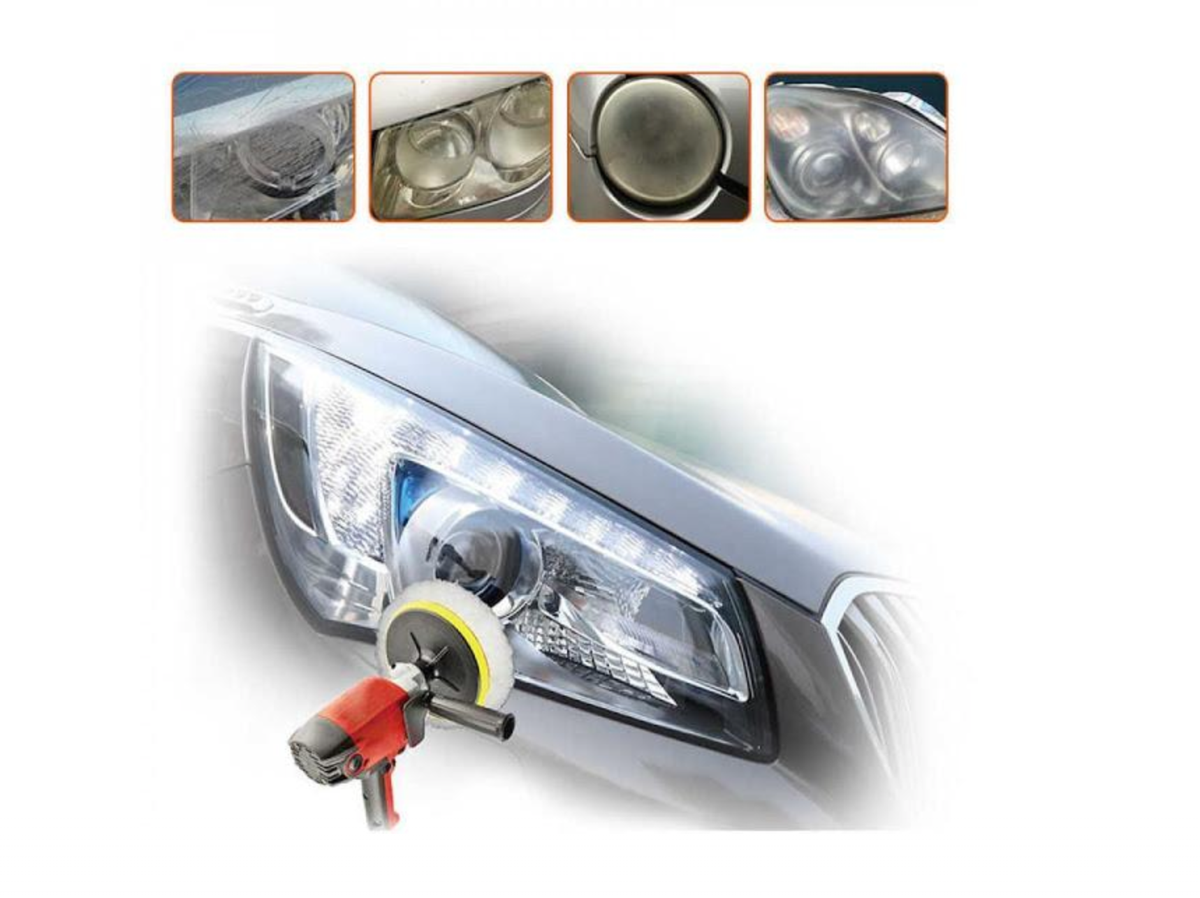 NOU:Kit restaurare faruri polish headlight