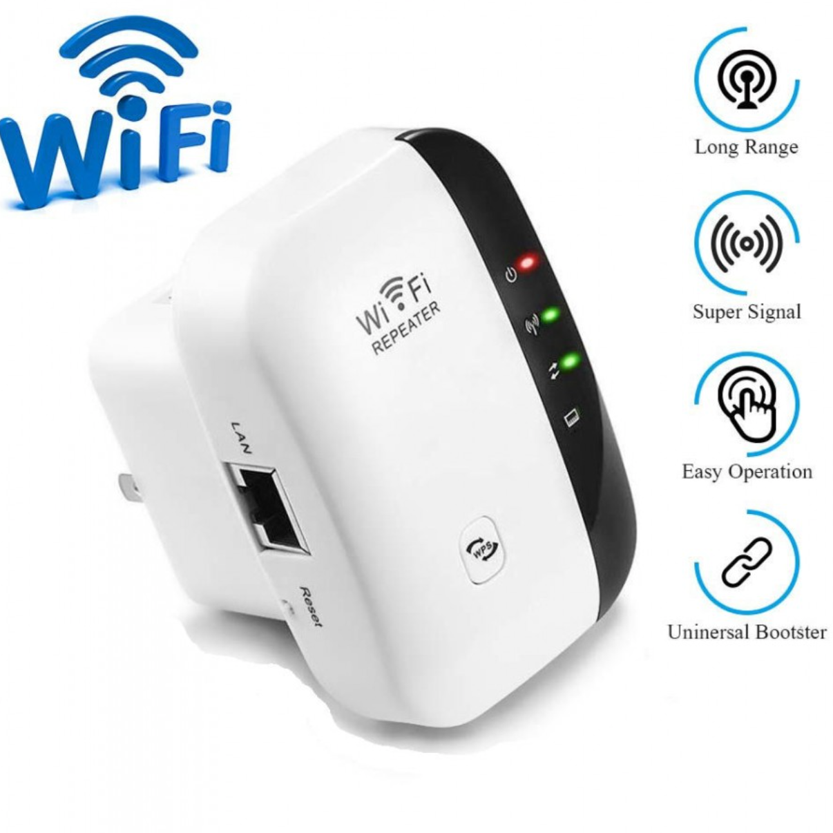 NOU: Amplificator de semnal Wireless WPS N WiFi Repeater