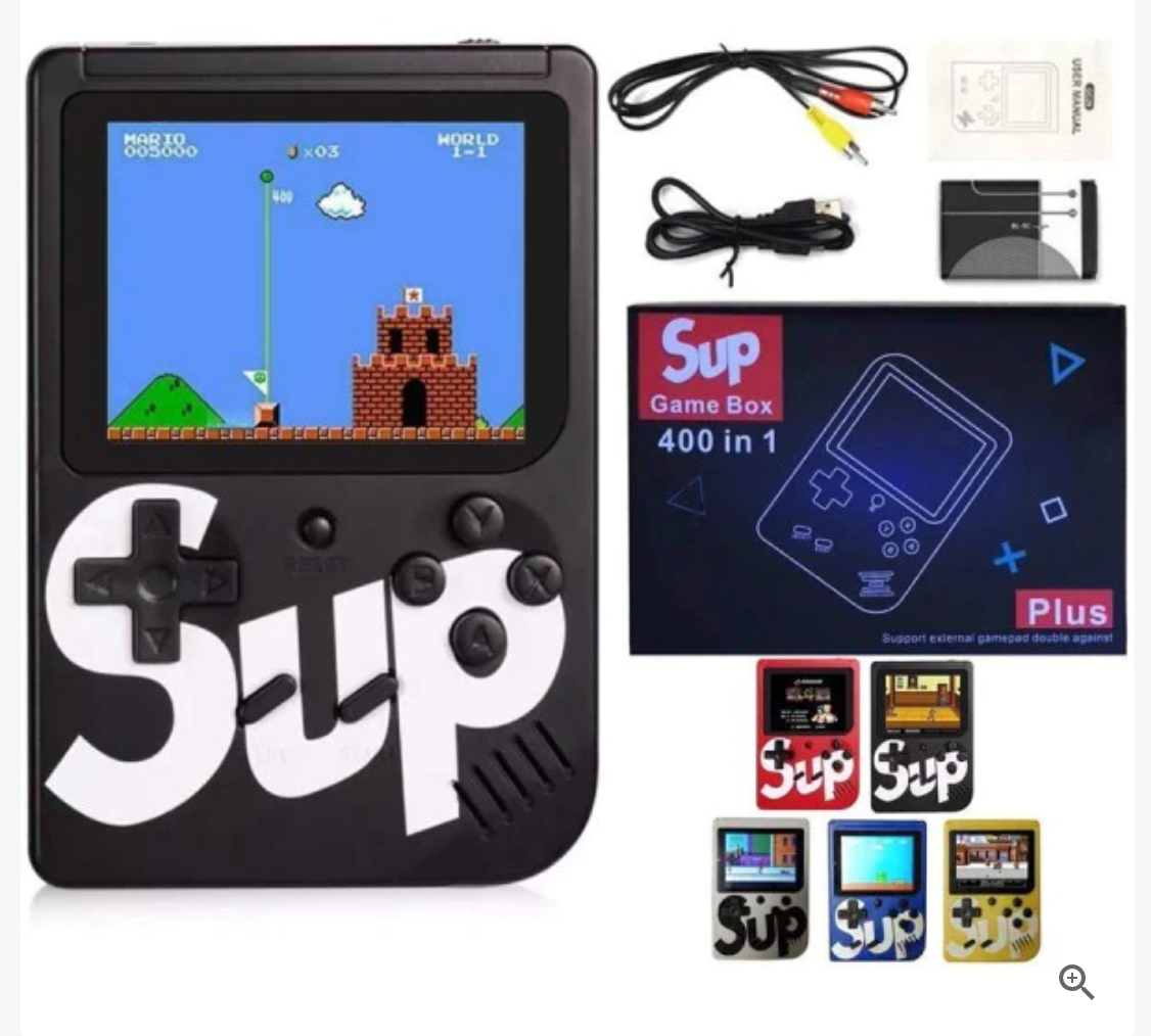 NOU: Mini Consola Portabila Retro Sup Game Box Plus 400 Jocuri