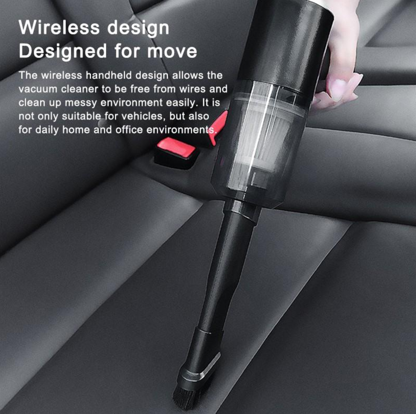 NOU: Portabil Mini Wireless Car Aspirator Wet Dry Dual Use Handheld Auto Aspirator pentru Masina Interior & Home Cleaning