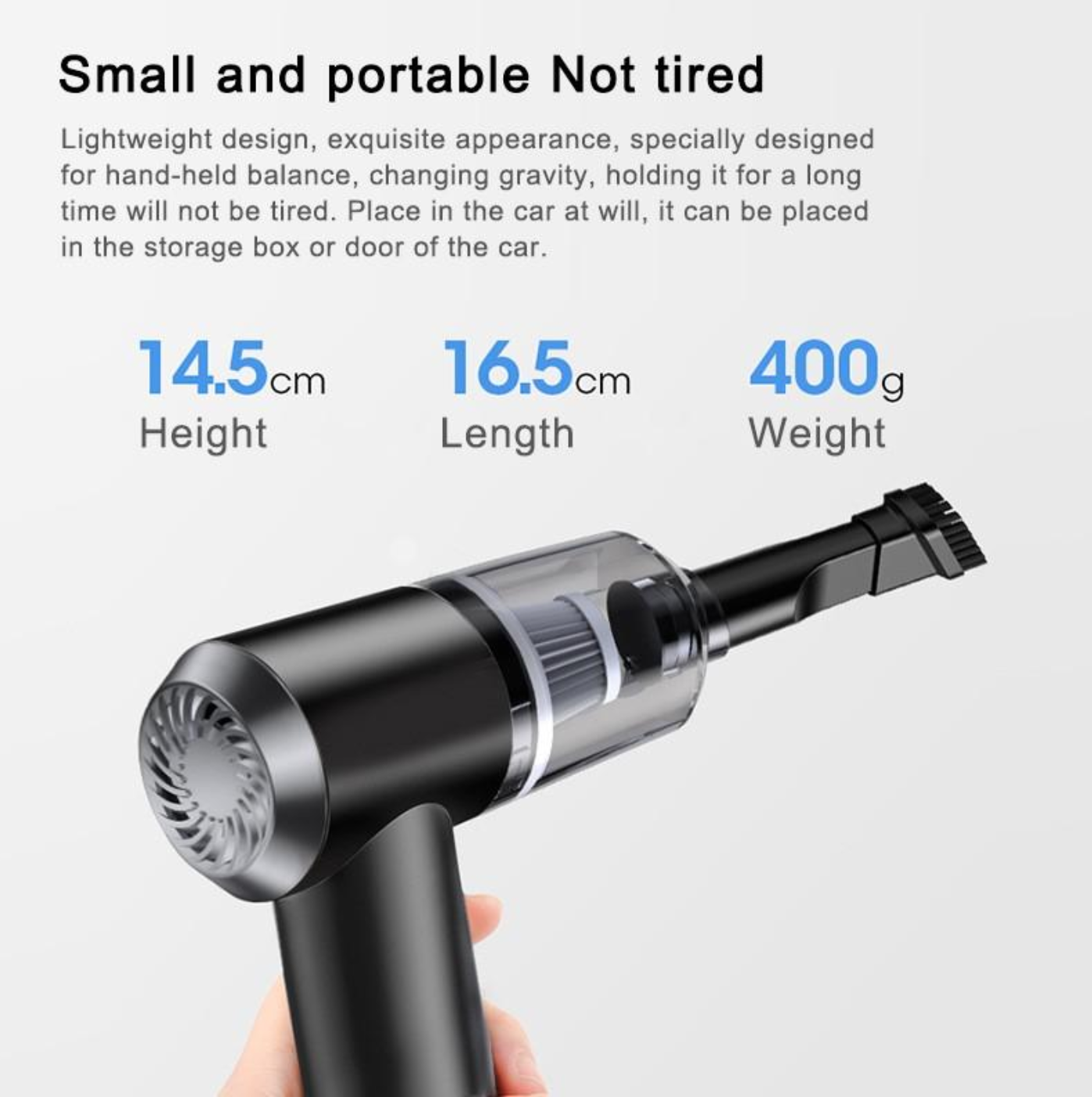 NOU: Portabil Mini Wireless Car Aspirator Wet Dry Dual Use Handheld Auto Aspirator pentru Masina Interior & Home Cleaning