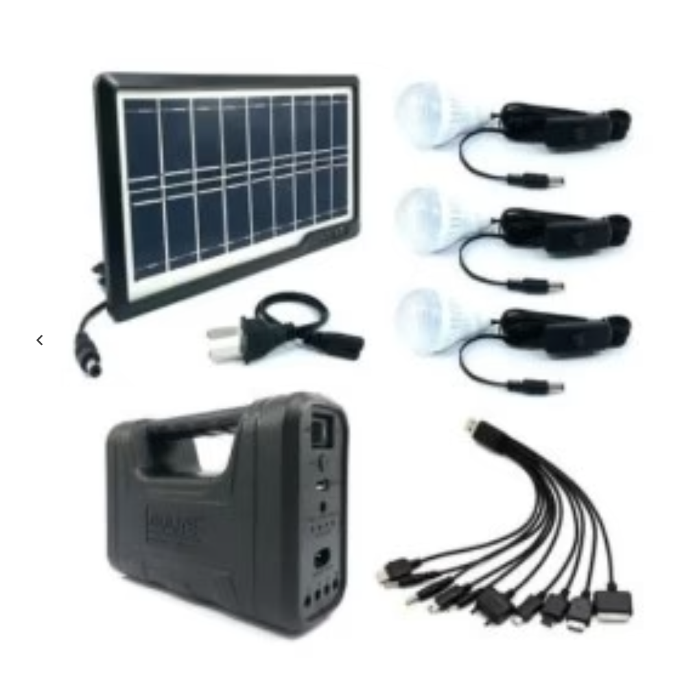 NOU: Kit solar cu 3 becuri, lanterna, GD-8080