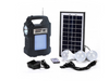 NOU: Kit Panou solar fotovoltaic, GD 8060, lanterna, 3 becuri LED, Radio FM, MP3