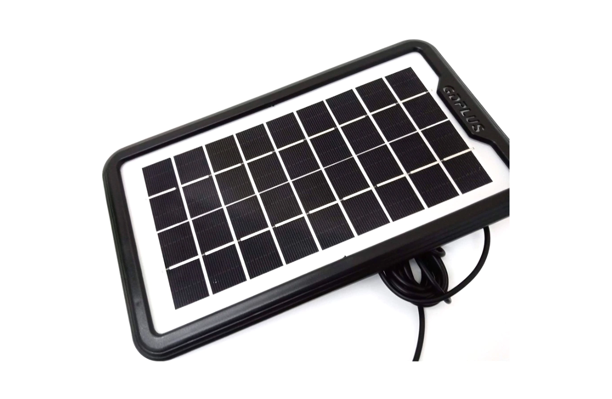 NOU: Kit Panou solar fotovoltaic, GD 8060, lanterna, 3 becuri LED, Radio FM, MP3