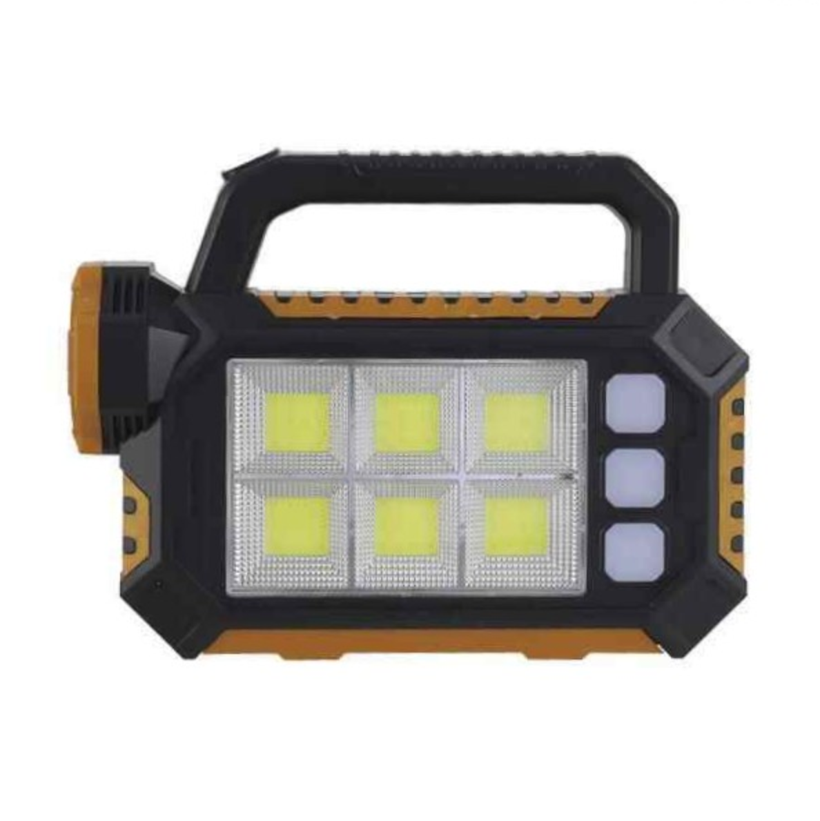 NOU: Kit lanterna cu lampa solara 6 LED COB, 1200 mAh, USB