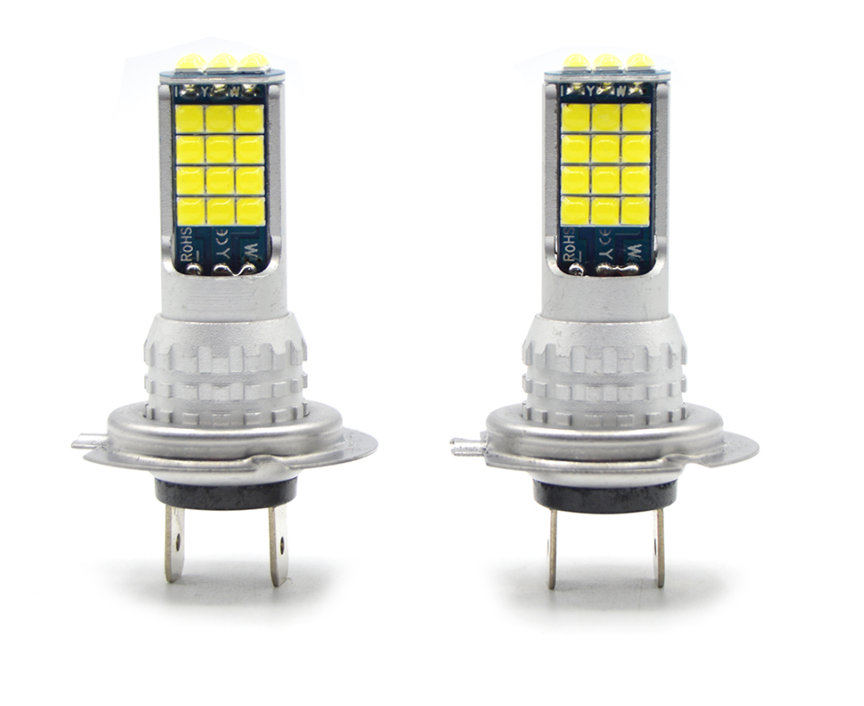 NOU: Set 2 Becuri auto H7, 30 LED/bec, 180W/set