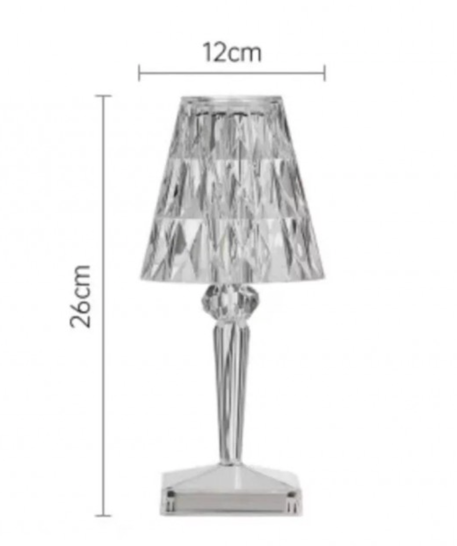 NOU: Veioza still cristal led cu incarcare USB, culoare lumina CALD/RECE/NEUTRU