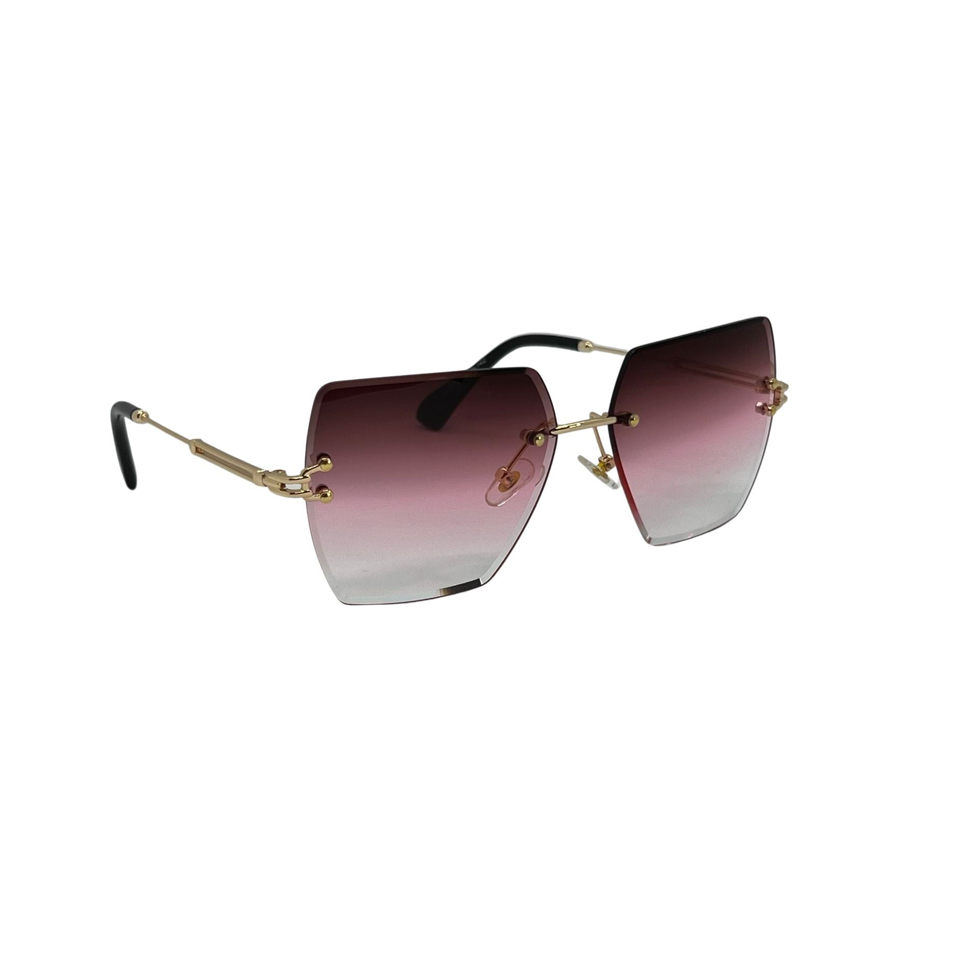 Ochelari de soare unisex, policarbonat, roz, MS3004