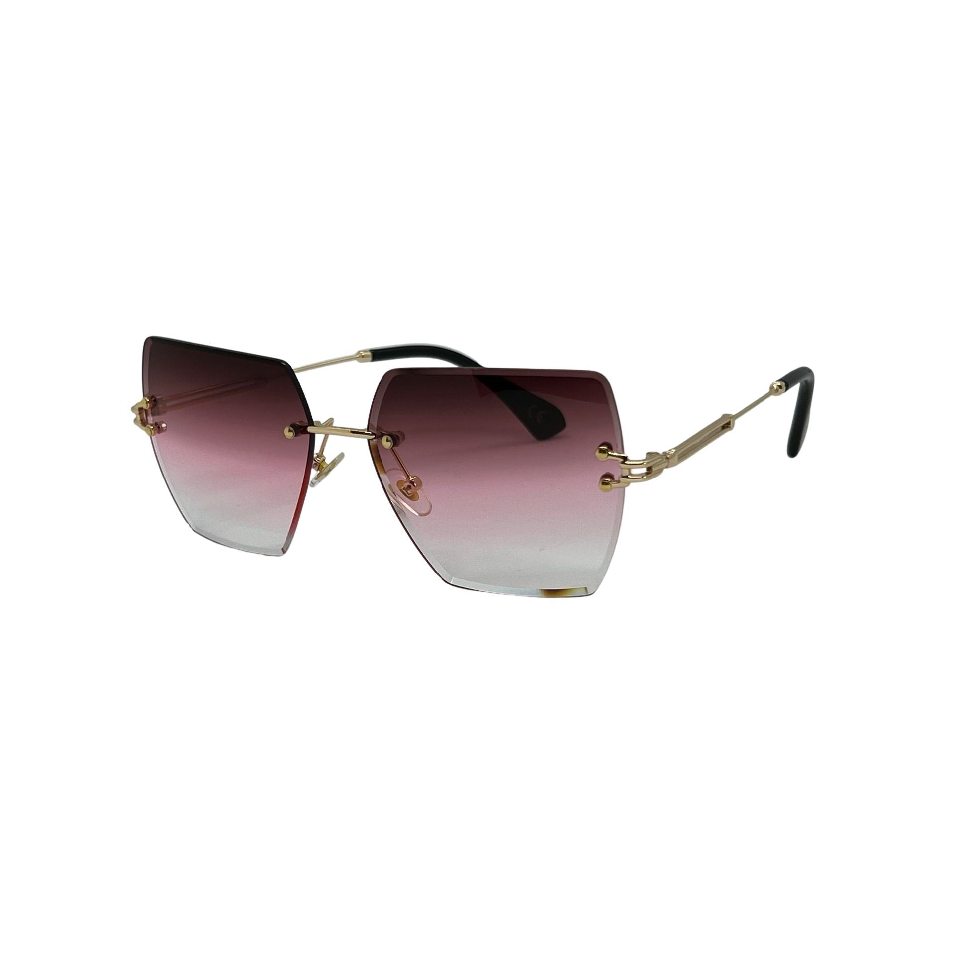 Ochelari de soare unisex, policarbonat, roz, MS3004