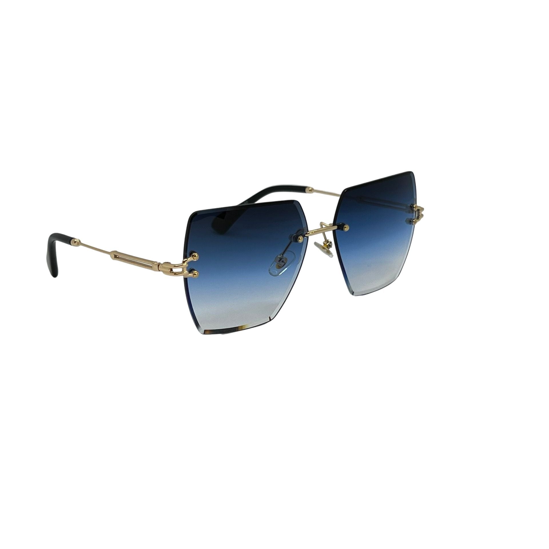 Ochelari de soare unisex, policarbonat, albastru, MS3005