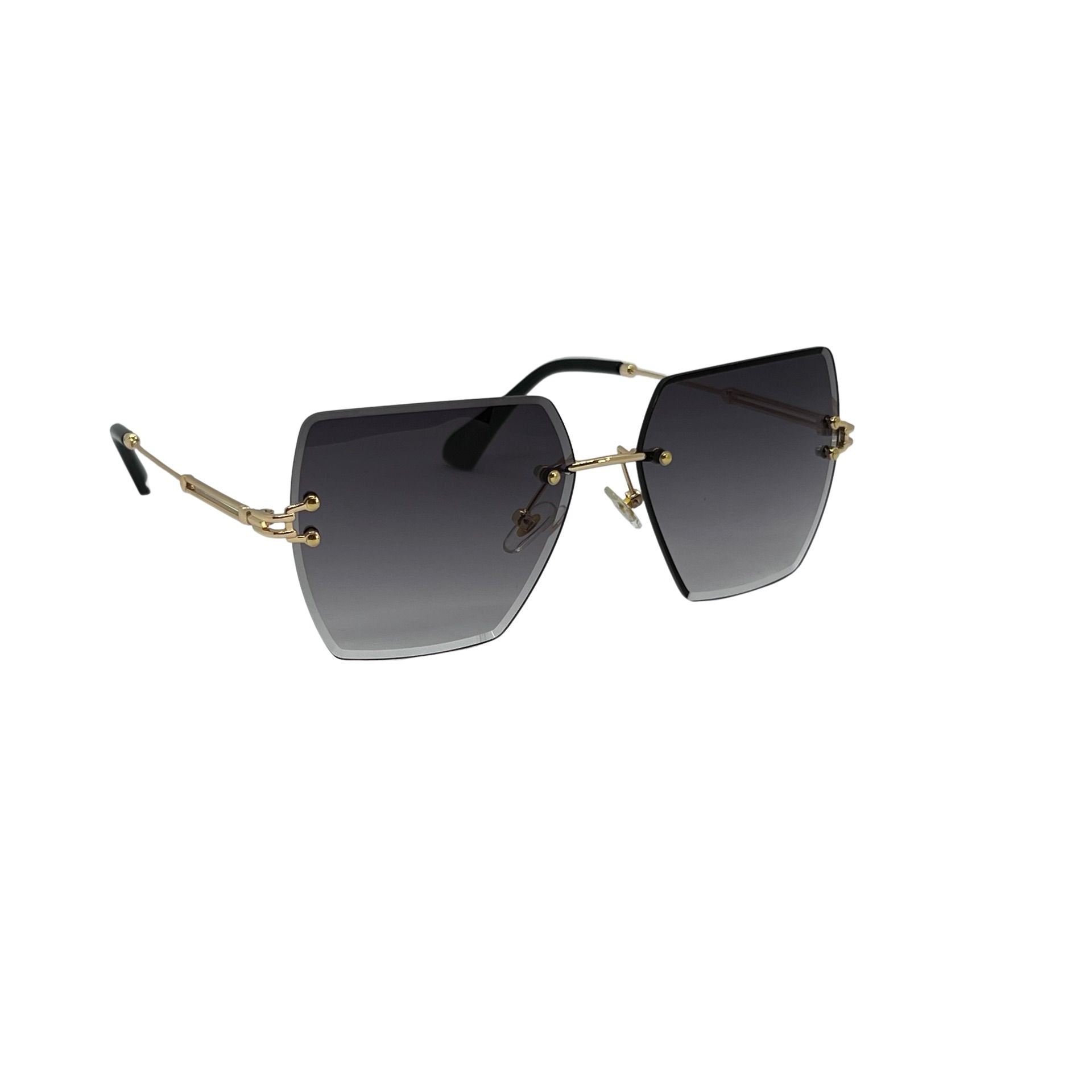 Ochelari de soare unisex, policarbonat, negru, MS3006