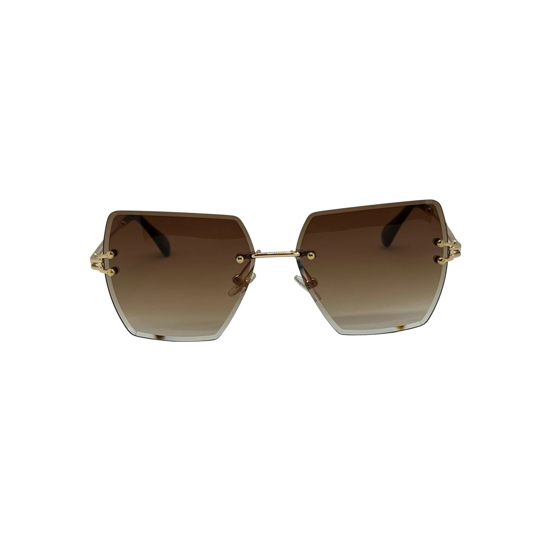 Ochelari de soare unisex, policarbonat, maro, MS3007