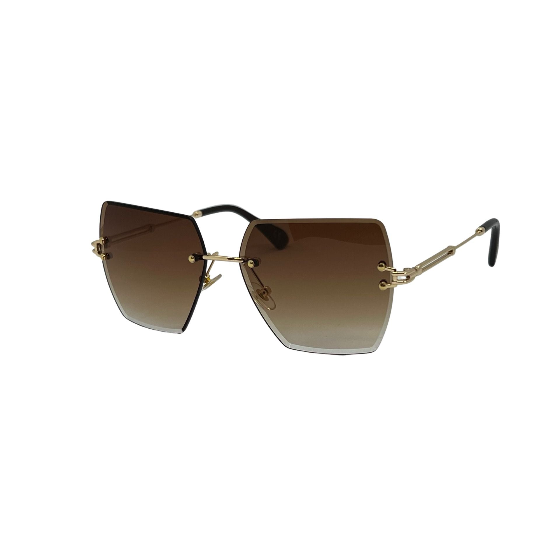 Ochelari de soare unisex, policarbonat, maro, MS3007