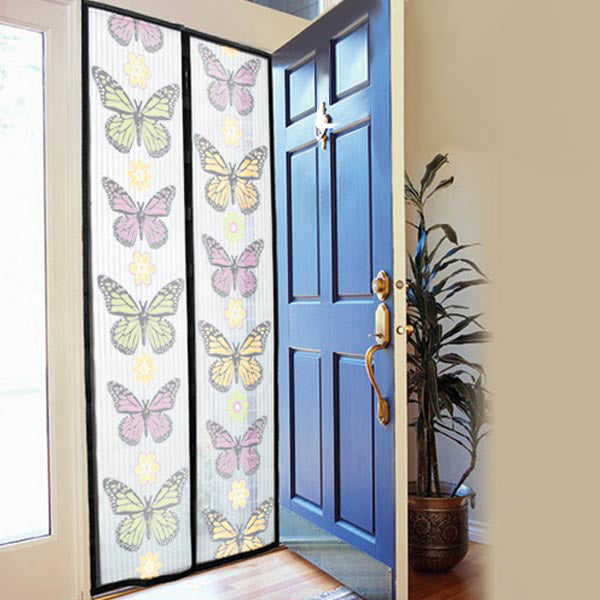 Perdea Magnetica Anti Insecte pentru Usa Insect Stop, 210 x 100 cm, Model Colorat