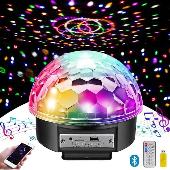 Glob Disco Led Bluetooth cu telecomanda si Redare Audio MP3 + Stick cadou