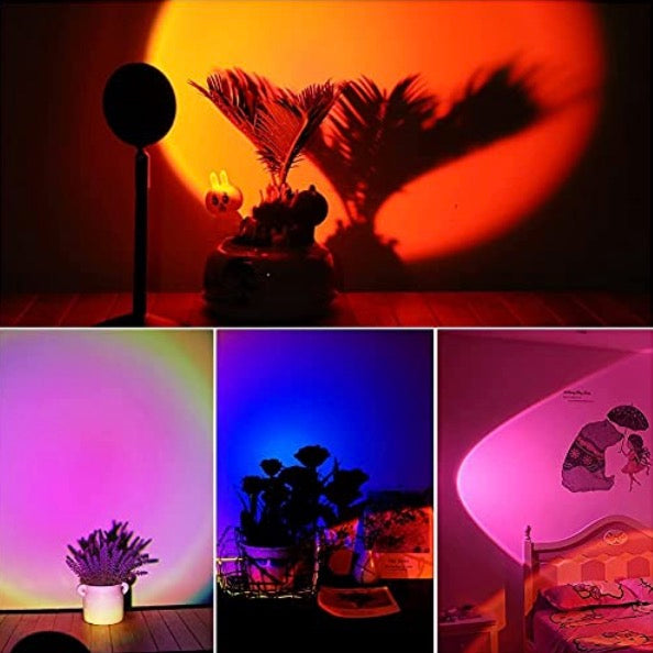 Lampa cu lupa videografie - efecte Sunset, Rainbow, Sunrise, Sun