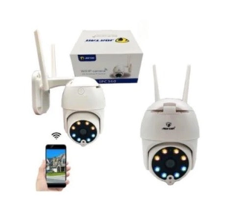 Set 2 Camera Wireless de exterior, Full HD, cu zoom si vedere 360 grade + 2 X CARD MICROSD