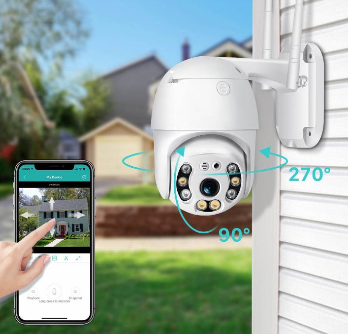 Camera Wireless de exterior, Full HD, cu zoom si vedere 360 grade